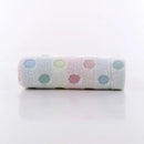Cute pink & beige dot face towel set bathroom cotton linens