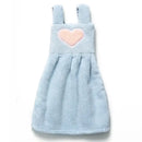 Cute pink & light blue plush dress cartoon hand towel kitchen decor