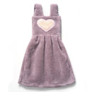 Cute pink & light blue plush dress cartoon hand towel kitchen decor