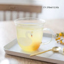 Cute polar bear glass coffee mug kitchen heat resistant tea cup