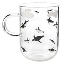 Cute polar bear glass coffee mug kitchen heat resistant tea cup