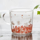 Cute polar bear glass coffee mug kitchen heat resistant tea cup