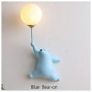 DecorBites™ Bear Wall Lamp | Cute Nordic Cartoon Design for Girls Bedroom, Study, Dormitory