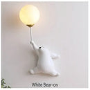 DecorBites™ Bear Wall Lamp | Cute Nordic Cartoon Design for Girls Bedroom, Study, Dormitory