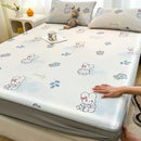DecorBites™ Cooling Ice Silk Mattress - 3Pcs, High Quality, Simple Pattern, Anti-Wrinkles.
