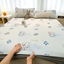 DecorBites™ Cooling Ice Silk Mattress - 3Pcs, High Quality, Simple Pattern, Anti-Wrinkles.
