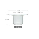 Cute straw hat glass bowl dining room dessert dish