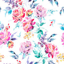 Cute Watercolor Flowers Mix Wallpaper