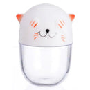 Cute white and orange ceramic cat spice jar set kitchen shaker