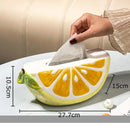 Cute yellow lemon ceramic tissue box bedroom table decor