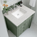 James Martin Brittany 30" Single Bathroom Vanity, Smokey Celadon