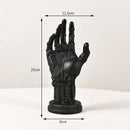 Cyberpunk silver & gold mechanical arm desktop stand gaming decor
