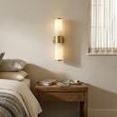 Cylindrical Lampatron Alabaster Wall Lamp