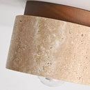 Cylindrical Travertine Ceiling Light