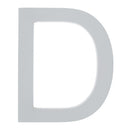Arial Font White Painted MDF Wood Letter D (6 Inches)