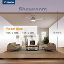 42 Inch Low Profile Ceiling Fan Remote With Dimmable Lights