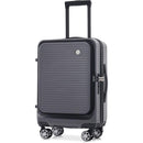 Carry-on Luggage 20 Inch Front Open Luggage Lightweight Suitcase with Front Pocket and USB Port, 1 Portable Carrying Case