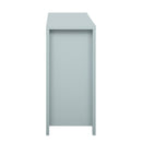 Modern Wave-Pattern Sideboard Cabinet with 2 Drawers and 4 Doors, 3-Level Adjustable Shelves, Aluminum Arc Handles, Scandinavian Style, 3 Colors, Suitable for Entryway, Living Room, Foyer