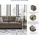 Contemporary Espresso Full Size Sofa Sleeper MemoryFoam