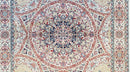Beige & Cream Small Turkish Silk Rug, Bamboo Silk, Power-Loomed, Persian Design, High Quality, Soft Accent Rug, 3x5 ft, 2' 8" x 4' 11"