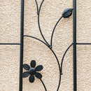 2 Pack Metal Garden Trellis 86.7' x 19.7' Rustproof Trellis for Climbing Plants Outdoor Flower Support Black