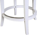Stylish 31 Inch Bar Stool with Swivel Gray Seat