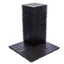 76-Pack 11.42'x11.42' Interlocking Deck Tiles - 68.80 Sq.Ft 3D Wood Grain Plastic Flooring for Outdoor Use,Waterproof & Moisture-Proof Patio Tiles, All-Weather Use & Easy Snap-Together Installation