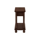 Accent End Table, Storage Drawer, Traditional - Espresso