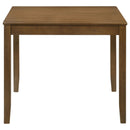 Parkwood 5-piece Square Dining Table Set Honey Brown