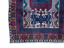 3 X 5 Vintage Handmade Tribal Wool Rug Balouchi Rug Afghan Rug Red Beige Nice