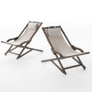 NIKKI BEACH SLING CHAIR - BEIGE(set of 2)