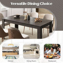 Grey 63 Inch Dining Table Farmhouse Kitchen Center Table