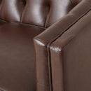 81" PU Sofa,Tufted Back,Solid Wood legs,Living Room and Study