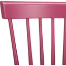 Raspberry Pink Spindle Side Chair Set of 2 Solid Oak