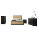 Arini 5-piece Eastern King Bedroom Set Black and Natural
