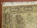 2' 7" X 9' Vintage Handmade India Floral Oriental Wool Runner Rug Hand Knotted
