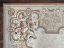 10x14 Aubusson Rug, Wool Handmade Vintage Carpet, French European Design, Elegant