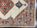 Peshawar Rug 5x7, Wool Hand Knotted Handmade Vintage Carpet, Serapi Design, Pakistani Rug 5 x 7 ft, Medium Sized, Geometric Rug