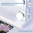 Hollywood Vanity Mirror With Lights 23x18 Aluminum USB Port