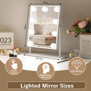 Lighted Vanity Mirror 12x10 Inch With 9 LED Bulbs 360 Rotation