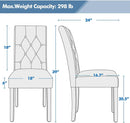 Faux Leather Dining Chairs Brown Set Of 2 For Dining Room