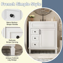 Bathroom Vanity With Sink, Cabinet With 2 Drawers And Adjustable Shelf