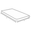 Drover 7-inch Twin Foam Mattress with Built-in Bunkie Board