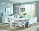Heron Cove - Trestle Dining Table - Chalk White