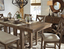 Moriville - Rectangular Dining Room Counter Extension Table - Grayish Brown