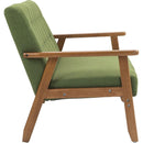 Mid-Century Modern Solid Loveseat Sofa Upholstered Linen Loveseat, 2-Seat Upholstered Loveseat Sofa Modern Couch