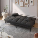 68 Inch Convertible Futon Sofa Bed With Adjustable Backrest