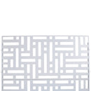 Decorative Freestanding Metal Privacy Screen for Indoor & Outdoor Use, White, 76' H x 48' W