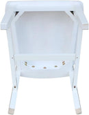 Set of Two White San Remo Splatback Dining Chairs