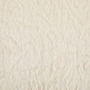 Auch Indoor Armchair Style Bean Bag with Beige Faux-Fur and Adaptive Foam, 40 x 38 x 25.5 inches